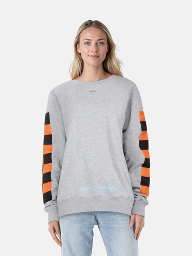 Off-White Grey 'Seeing Things' Oversized Sweatshirt