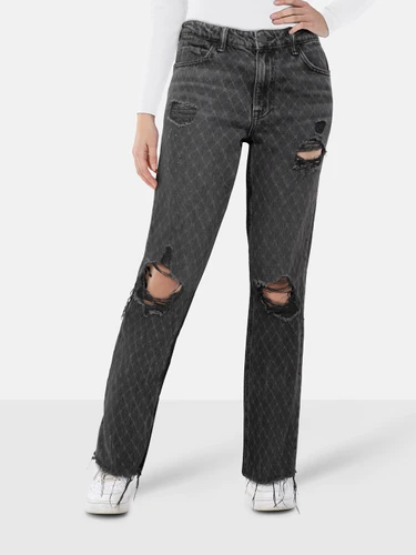 Alexander Wang Denim x Alexander Wang Black Distressed Jeans