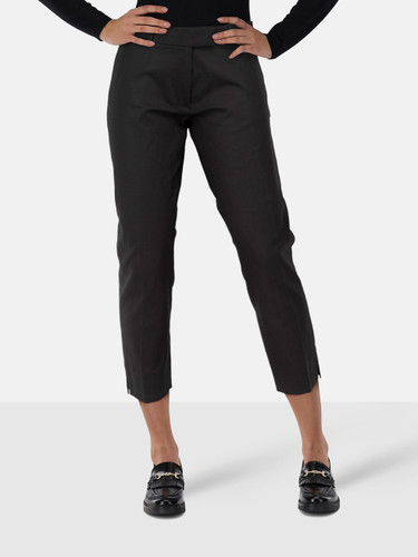 Joseph Black Tapered Mid Rise Trousers Joseph Black Tapered Mid Rise Trousers