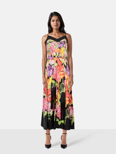 Gucci Floral Silk Maxi Belted Dress Gucci Floral Silk Maxi Belted Dress