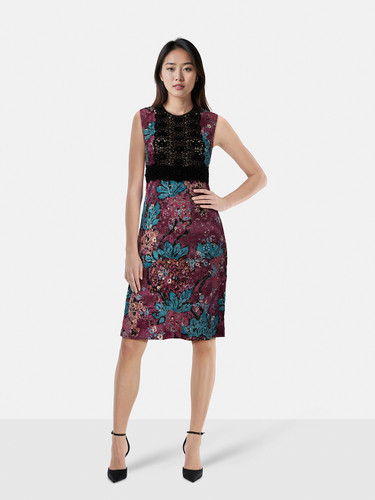 Burberry Floral Lace Sheer Dress