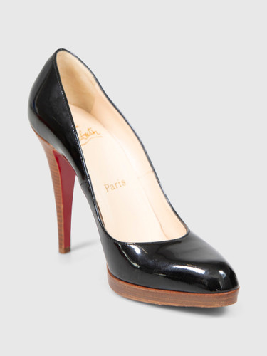 Christian Louboutin Black Patent Leather Pumps