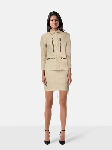 Acne Studios Beige Jacket & Skirt Set