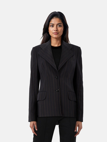 Dolce & Gabbana Navy Pin Stripe Blazer