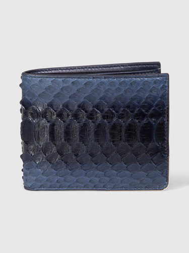 Dior Dior Homme Navy Python Bifold Wallet