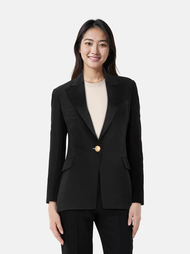 Balmain Black Single Breasted Blazer