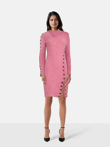 Isabel Marant Pink Marina Knitted Knee Length Dress