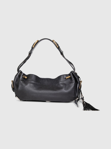 Dolce & Gabbana Vintage Black Leather Miss Rider Bag