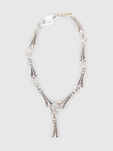 Chrome Hearts Silver 925 Crosstail Link Bracelet