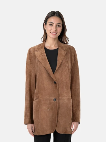 Max Mara Brown Suede Blazer