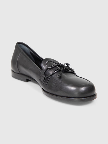 Totême Black Leather Loafers