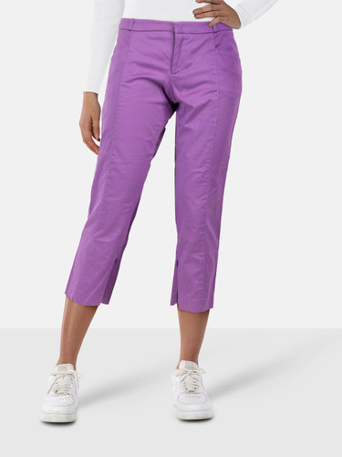 Gucci Purple Slim Cropped Trousers