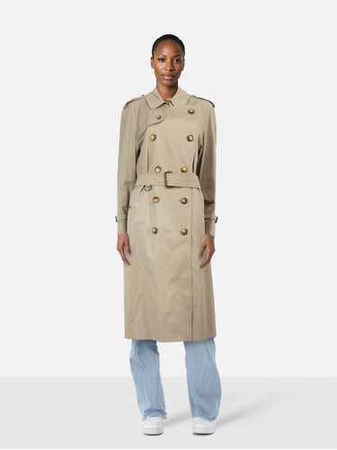 Burberry Beige Detachable Cashmere Lining Trench Coat