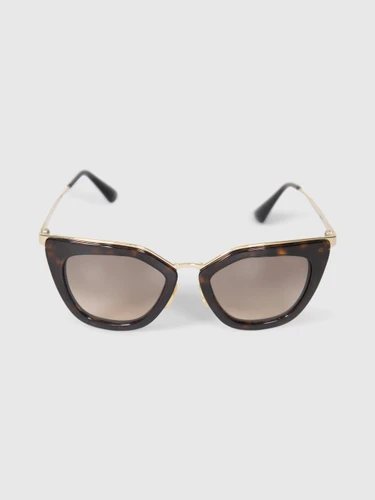 Prada Tortoiseshell Gold Detail Sunglasses