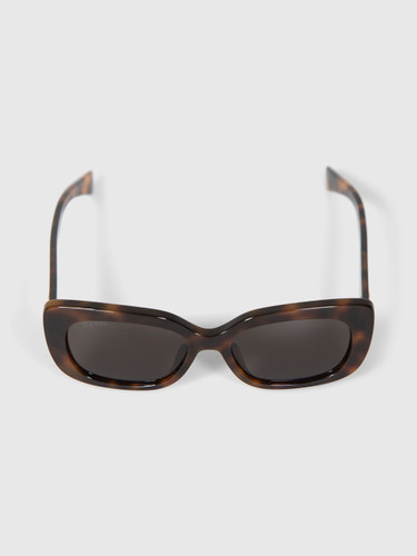 Second Hand Gucci Havana Rectangle Sunglasses
