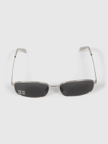 Céline Silver Metal Triomphe Rhinestone Sunglasses
