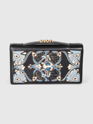 Dior SS 2017 Tarot Embroidered Leather Clutch