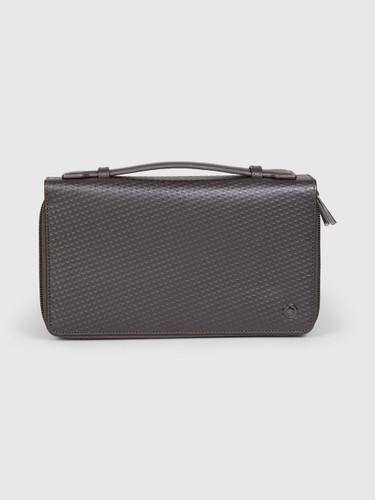 Dunhill Brown Leather Alfred Travel Wallet