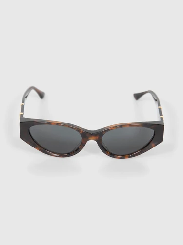 Versace Havana Dark Grey Lenses Sunglasses