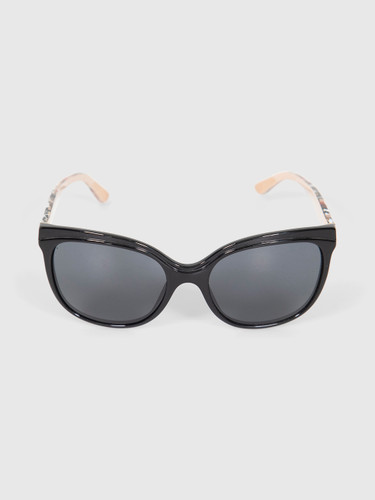 Burberry Black Butterfly Nova Check Detail Sunglasses