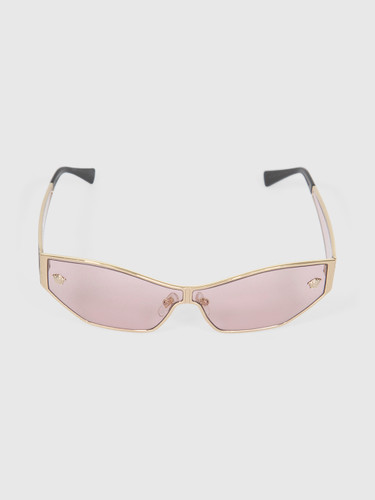 Versace Gold Frame Pink Lenses Butterfly Sunglasses