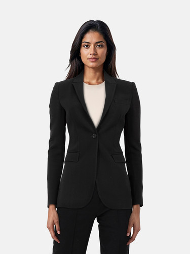 Burberry Black Single Breasted Blazer