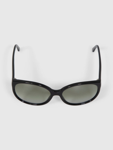 Miu Miu Black Round Gradient Sunglasses Miu Miu Black Round Gradient Sunglasses