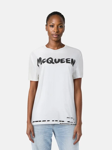 Alexander McQueen Graffiti Logo T-Shirt