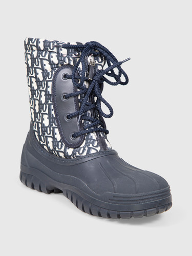 Dior Navy Oblique D-Venture Boots