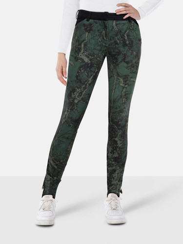 Balenciaga Green Patterned Skinny Jeans