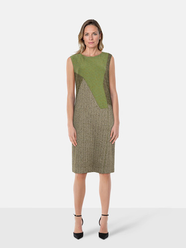 Missoni Green Wool Panelled Dress Missoni Green Wool Panelled Dress
