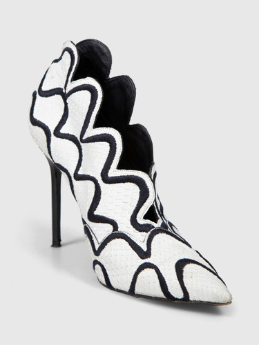 Burberry Snakeskin Embroidered Heels