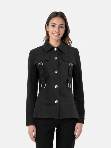 Céline Vintage Black Utility Jacket