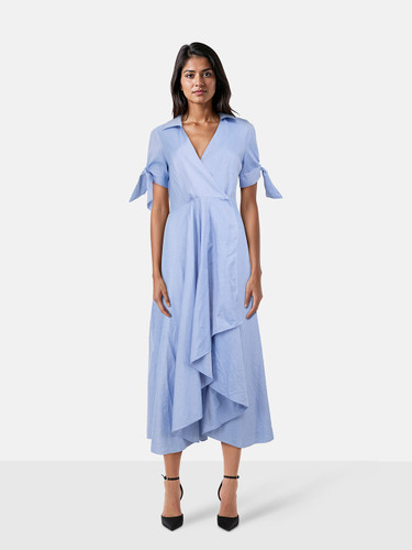 Milly Blue High Low Hem Dress