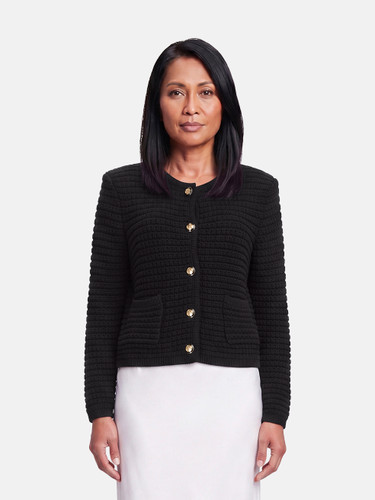 ba&sh Black Knit Button Up Cardigan ba&sh Black Knit Button Up Cardigan