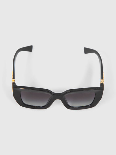 Miu Miu Black Square Logo Sunglasses