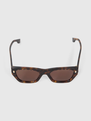 Fendi Havana Square Sunglasses