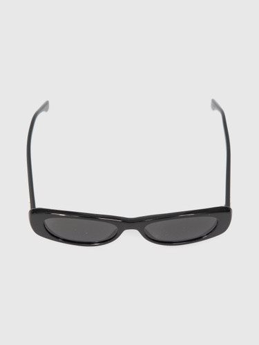 Fendi Black FF Squared Oval Sunglasses