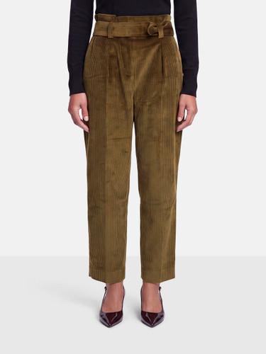 Erdem Green Corduroy Nelle Trousers