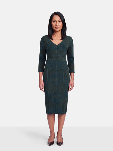 Herve Leger Metallic Knit Bodycon Dress