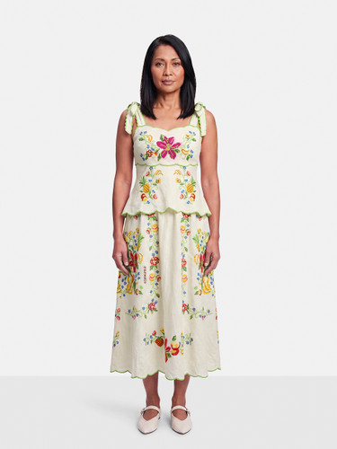 FARM Rio Floral Embroidered Tropical Romance Dress