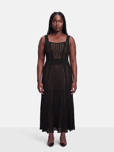 ME+EM Black Sleeveless Maxi Knit Dress ME+EM Black Sleeveless Maxi Knit Dress