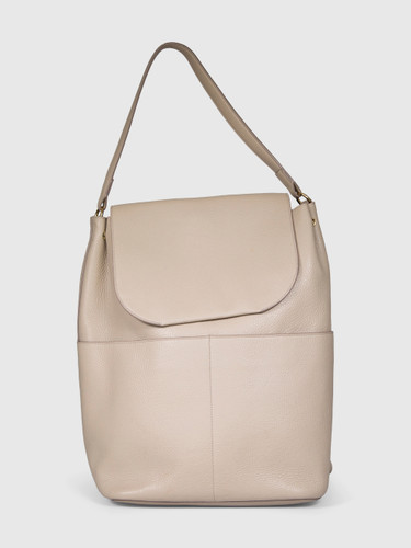 Cuyana Beige The Leather Backpack