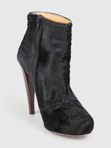 Maison Margiela Black Ponyhair Ankle Boots