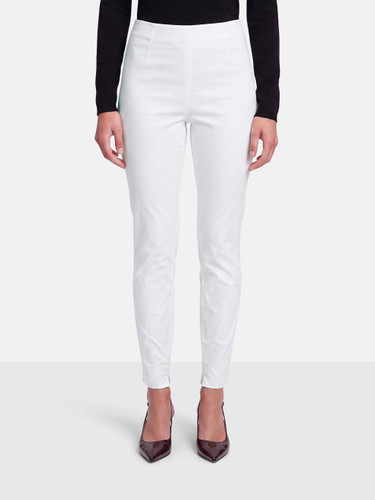 Prada White Back Logo Patch Trousers