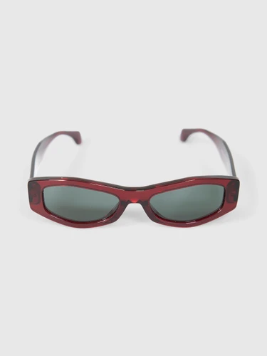 Versace Red Rectangle Sunglasses