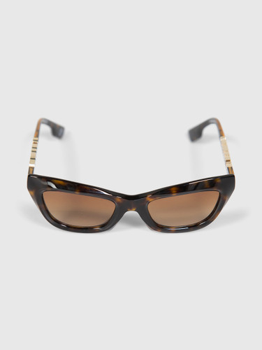 Burberry Cat Eye Dark Havana Sunglasses