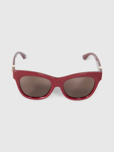 Burberry Bordeaux Square Logo Sunglasses