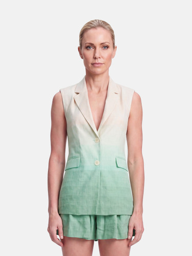 Claudie Pierlot Turquoise Vest & Shorts Set
