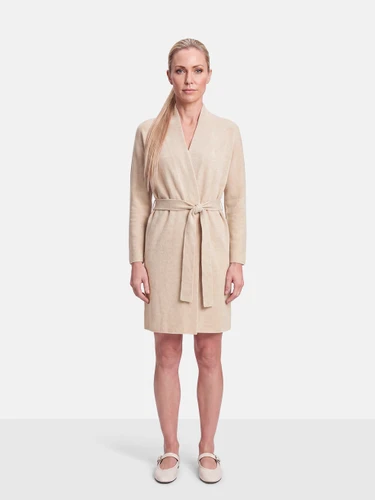 Vince Beige Wool Knit Long Cardigan
